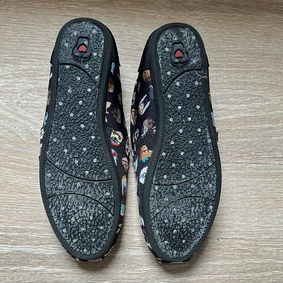 BOBS from Skechers Black Dog Print Slip-On Shoes - Size 6.5 - Picture 10 of 10